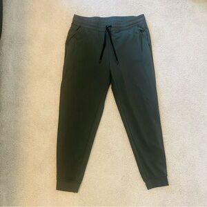 32 Degrees Heat Dark Olive Green Fleece-Lined Joggers - Size L Large Women